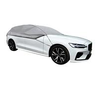 Halbgarage Autoabdeckung für Winter Sommer Herbst kompatibel mit VW Passat B6 B7 B8 Variant | Scheibenabdeckung L-XL
