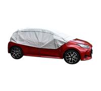 Halbgarage Scheibenschutz für Winter Sommer Herbst kompatibel mit Honda Jazz - Autoabdeckung grau Aussen und Ihnnen Bereich