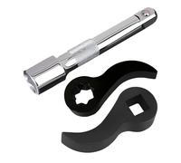 Halbschaftentfernungswerkzeug Auto, Hebeladapterkopf, Ratschenhebelverlängerung, Horn-Typ-Hand-Kits für LKW-Reparatur, schwarz, ABS + Edelstahl, 12,5 cm