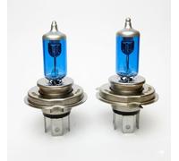 Hallenwerk Blue Vision Optik 2x Stück H4 P43t 60/55W 12V Auto Halogen Lampen Faltschachtel - E-Prüfzeichen