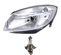 Halogen Scheinwerfer links für Skoda FABIA 03.06- H4 mit Motor inkl. PHILIPS UMP