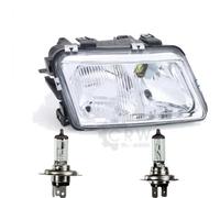 Halogen Scheinwerfer rechts für Audi A3 (8L) Bj. 09/96-08/00 H7/H4 mit NSW