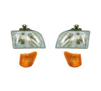 Halogen Scheinwerfer Set für Ford Fiesta III GFJ 1.3 Cat F3L F5L 1.8 D FVD