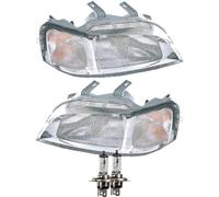 Halogen Scheinwerfer Set für Honda Civic 97-99 H4 ohne Motor mit Blinker