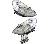 Halogen Scheinwerfer Set für Renault Clio 09.H7/H7 ohne Motor inkl. Lampen