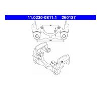 ATE Halter, Bremssattel hinten rechts links für VAG 11.0230-0811.1