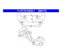 Halter, Bremssattel ATE 11.8170-0530.1