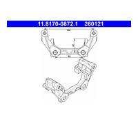 Halter, Bremssattel ATE 11.8170-0872.1