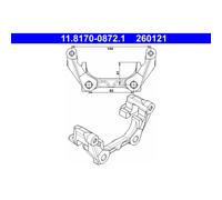 Halter, Bremssattel ATE 11.8170-0872.1