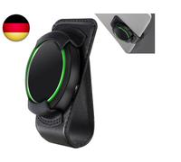 Halterung kompatibel mit Ooono Co-Driver No2, Sonnenblenden Clip aus Leder für