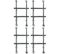 MON2014 - Montagesatz für Deichselbox - 4 Halterungen - Universal Groß