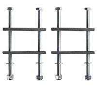 MON2012 - Montagesatz für Deichselbox - 2 Halterungen - Universal Groß