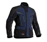 Halvarssons Mora Wasserdichte Motorrad Textiljacke Farbe: Schwarz/Blau, Grösse: 52