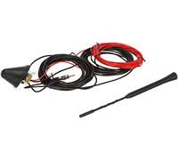 Hama Auto Antenne für DAB/DAB+, AM/FM (Flexible Dachantenne für Digitalradio Empfang im Autoradio, Band III, L-Band, SMB (f)-Stecker, elektronisch verstärkt, aktiv, 12 V, Kfz Autoantenne) schwarz