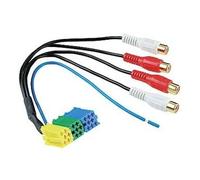 Hama CarHifi-Verbindungsadapter Mini ISO 6-polig - 4 Cinch-Kupplungen
