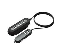 Hama KFZ 5x USB Verteiler PKW Ladegerät Verlängerung Zigarettenanzünder 12V 175