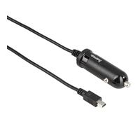 Hama Mini USB Kfz-Ladekabel (Mini-USB Ladekabel für PKW, 2,4 A, Akkuladegerät mit LED-Anzeige, Überladungsschutz) schwarz