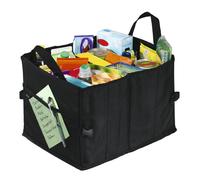 Hama Auto-Kofferraumtasche mit Klettbefestigung, faltbar, klein (37 x 29 x 25 cm) schwarz