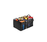 Hama Kofferraumtasche groß (Faltbare Autotasche, Kofferraum-Organizer mit Klettbefestigung inkl. Klettband) schwarz