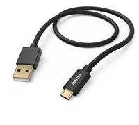 Hama Ladekabel Fabric (1,5m) Schwarz