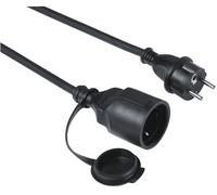 Hama Verlängerungskabel Outdoor (10m) Schwarz