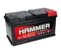 Hammer 12V 110 Ah 850A EN Autobatterie ersetzt 88Ah 90Ah 95Ah 100Ah 105Ah