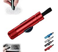 Hammerdex-Glasbrecher, Hammerdex-Sicherheitshammer, sicherer Hammer-Glasbrecher, Glasbrecher und Sicherheitsgurtschneider, Notfall-Fluchtwerkzeug für Autos, Kompaktes und ergonomisches (Rot)