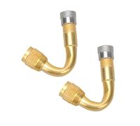 HANABASS 2 Stück Reifenventilverlängerung aus Kupfer Robustes Ventilstiel adapterset Langlebig und Rostfrei Passend für Auto Motorrad Fahrrad Wohnmobil Einfache Montage