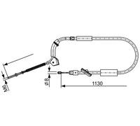 Handbremsleitung 1 987 482 490 BOSCH für MERCEDES-BENZ A-KLASSE