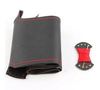 Handgenähter schwarzer Leder-Lenkradbezug für Mercedes Benz W176 W246 A-Klasse C-Klasse W204 C117 C218 X218 W212 C207 A207 X156 Atmungsaktiver Mikrofaser-Lenkradbezug zum Selbermachen