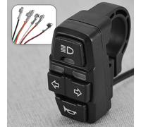 Handlebar Headlight Turn Signal Light Horn Switch 3in1 for Motorcycle Scooter