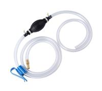 Handpumpe Benzinpumpe, Benzin Absaugpumpe, Kraftstoffpumpe | Manuelle Handpumpe Transferpumpe mit 2 strapazierfähigen PVC-Siphonschläuchen 15mm mit Schlauchklemme,