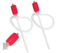 Handpumpe Umfülllpumpe Ölpumpe Absaugpumpe mit Siphon,Suuwwn Universal Benzinpumpe Hand Kraftstoff Umfüllpumpe Öl Absaugpumpe Siphon Pumpe für Benzin Auto Wasser Öl Flüssigkeit 2pcs