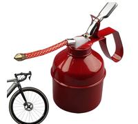 Handpumpen-Ölerdose - Ölsprühflasche Aus Metall Mit Flexiblem Schlauchauslauf, Kfz-Schmierwerkzeug | Ideal Für Die Wartung Von Motorradmotoren, Maschinenteilen Und Der Pflege Von Werkstattausrüstung