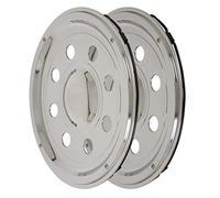 2x LKW NFZ Radzierblende Edelstahl V2A 19,5" 19,5 Zoll Radblenden Felgendeckel