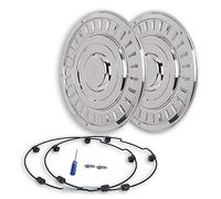 Hansen Styling Parts 22,5" Edelstahl Radzierblende Retro (2 Stück) gerade