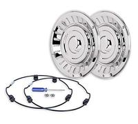 Edelstahl Radblenden flach Retro 17,5 Zoll VOLVO FLC Hinterachse LKW Kappen