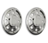 2x LKW NFZ Radzierblende Edelstahl V2A 19,5" 19,5 Zoll Radblenden Felgendeckel