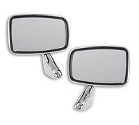 Hansen Styling Parts Universelles Außenspiegelset - Edelstahl - 2 Stück passend für Fahrer- und Beifahrerseite - passend für viele Oldtimer, Youngtimer und Hot Rod´s