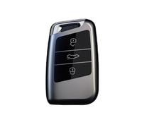 Happyit Autoschlüssel Abdeckung Fälle Titan Grau für Volkswagen VW Passat B8 Arteon CC Magotan B5 Jetta Skoda A7 Variant 3 Tasten (Grau)