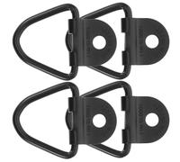 Happyyami 4 Sätze Schwerlast D ring Zurrösen aus Carbonstahl Stabile Ladungssicherung für Anhänger Strandbuggy Lkw mit Schrauben und Unterlegscheiben Einfache Montage