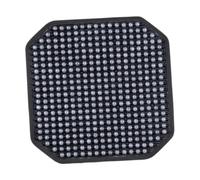 harayaa Bead Sitzkissen Holzkugel Sitzauflage Quadratisch Kühlende Sitzdecke Atmungsaktiv rutschfest Bequem für Fahrer Büro Innenraum Auto Größe, Grau