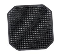 harayaa Bead Sitzkissen Holzkugel Sitzauflage Quadratisch Kühlende Sitzdecke Atmungsaktiv rutschfest Bequem für Fahrer Büro Innenraum Auto Größe, Schwarz