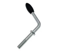 Harilla Trailer Stützrad Kurbelgriff Handkurbel Griff Ersatzteile Zubehör Metall Galvanisiert Tragfähig für Wohnwagen Camping Anhänger Werkstatt 32cm