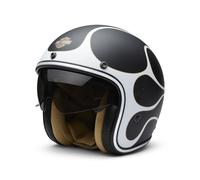 Harley-Davidson H-D X14 Sun Shield 3/4 Motorrad Helm Gr. L Schwarz Weiß Matt