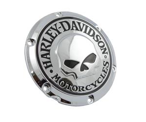HARLEY DAVIDSON Skull Derby Cover Chrom für Harley Davidson Sportster ab 2004