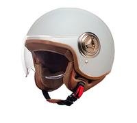 Harley Helm Mit Gehörschutz Motorradhelm Helm für Motorrad, Fahrrad Amani Grau