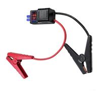 Hasaller 12 V Smart-Booster-Klemmen mit EC5-Stecker für Auto-Starthilfekabel, robustes Kupfer, Anti-Reverse-Schutz, Schwarz / Rot (LED)
