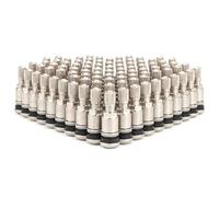 HASKYY 100x Metallventile 11,3 mm TR413 für Auto & PKW 45 mm - Silber Universal Reifenventile Snap-In für Stahlfelgen - Ersatz Felgenventile Set