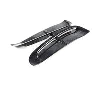 haubenentlüftungen Fit Für Porsche Fit Für Panamera 971 2017-2024 Real Carbon Fiber Auto Seite Vent Fender Abdeckung Trim Aufkleber Motorhauben(Forged pattern)